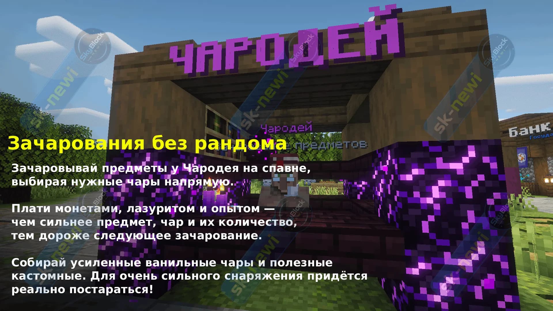 SkyBlock Newi — Cервер с личными механиками