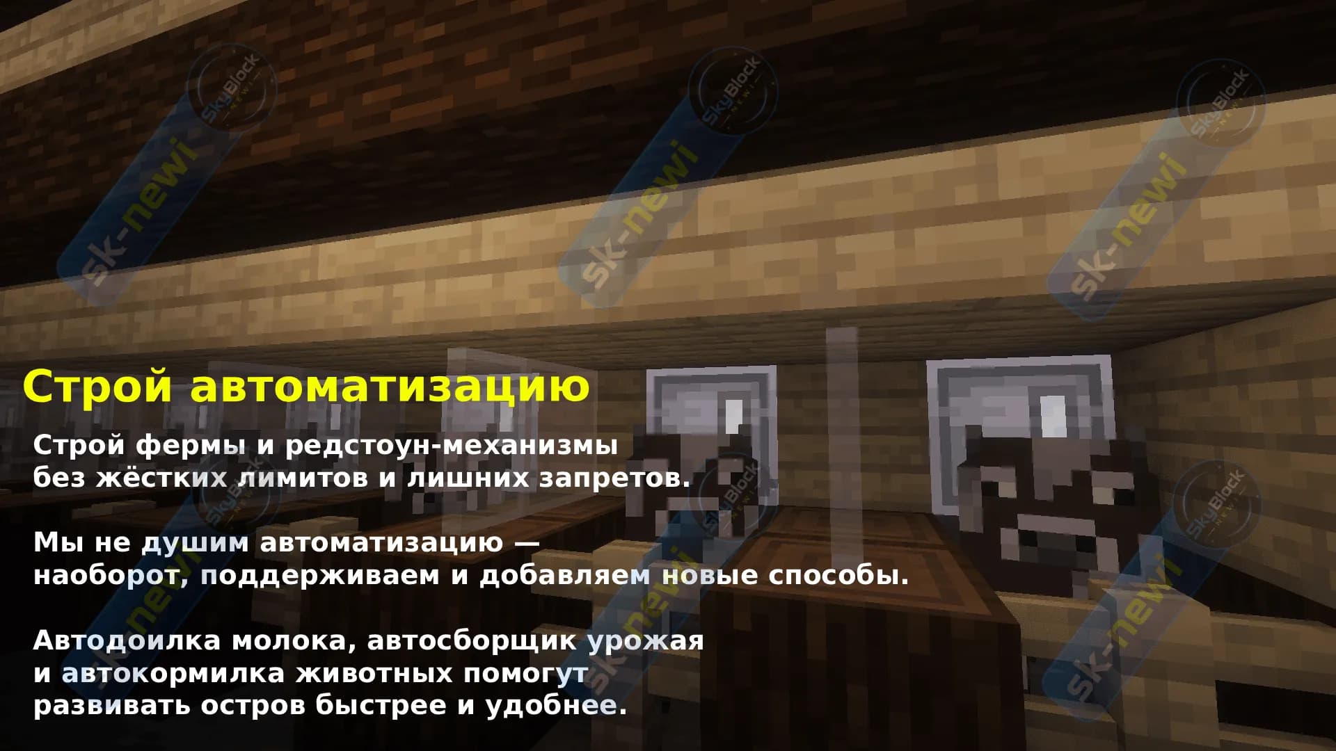SkyBlock Newi — Cервер с личными механиками