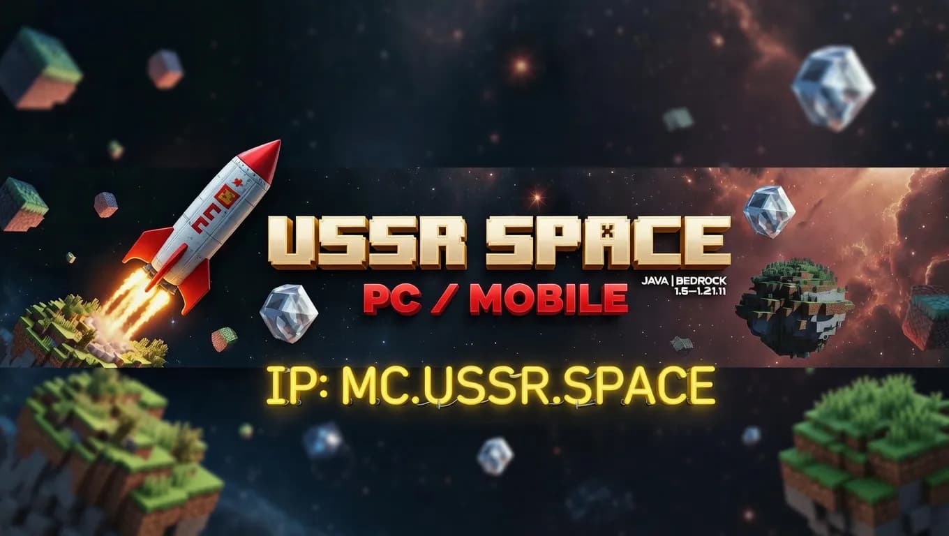 USSR SPACE | ПК / ТЕЛЕФОН | JAVA | BEDROCK
