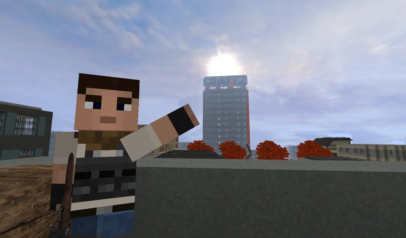CraftZ — это игровой сервер Minecraft DAYZ